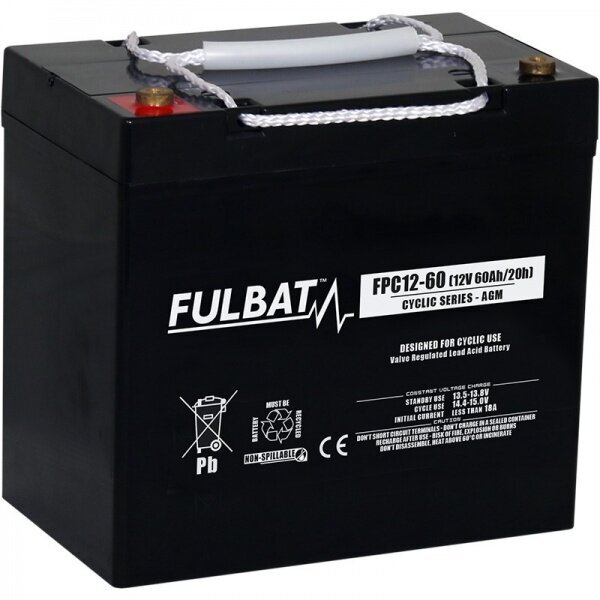 Akumuliatorius Fulbat FPC12-60 T6 60 Ah 12V kaina ir informacija | Akumuliatoriai | pigu.lt