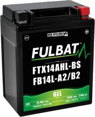 Аккумулятор Fulbat GTX14AHL-BS, 14 Ач 175 А EN 12В цена и информация | Мото аккумуляторы | pigu.lt