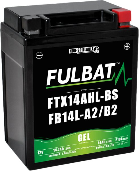 Akumuliatorius Fulbat GTX14AHL-BS, 14 Ah 175 A EN 12V kaina ir informacija | Moto akumuliatoriai | pigu.lt