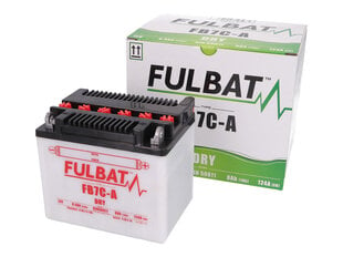 Akumuliatorius Fulbat YB7C-A (FB7C-A), 8 Ah 85 A EN 12V kaina ir informacija | Moto akumuliatoriai | pigu.lt
