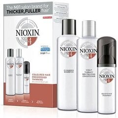 Набор Nioxin System 4: шампунь, 150 мл + кондиционер для кожи головы, 150 мл + средство для кожи головы, 40 мл цена и информация | Бальзамы, кондиционеры | pigu.lt