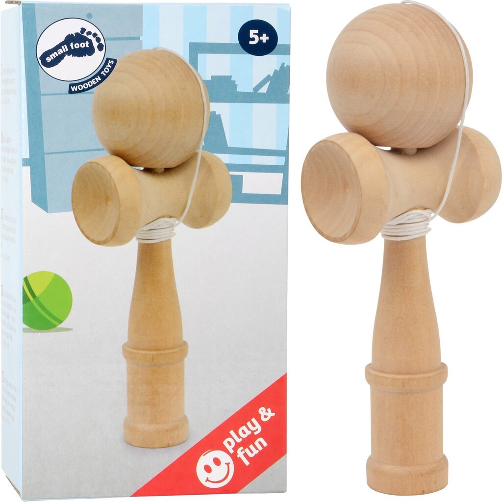 Japoniškas arkadinis žaidimas Small Foot Kendama цена и информация | Stalo žaidimai, galvosūkiai | pigu.lt