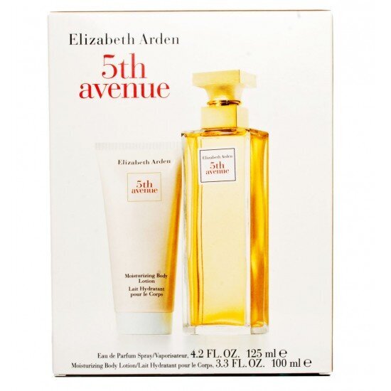 Dovanų rinkinys Elizabeth Arden Fifth Avenue moterims: kvapusis vanduo EDP, 125 ml + kūno losjonas, 100 ml kaina ir informacija | Kvepalai moterims | pigu.lt