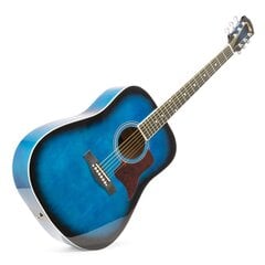 Акустическая гитара Max SoloJam синяя - комплект цена и информация | Гитары | pigu.lt
