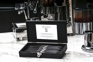 Ножи для стейков LAGUIOLE Luxury Line by STYLE DE VIE, 6 шт., черное дерево цена и информация | Столовые приборы | pigu.lt