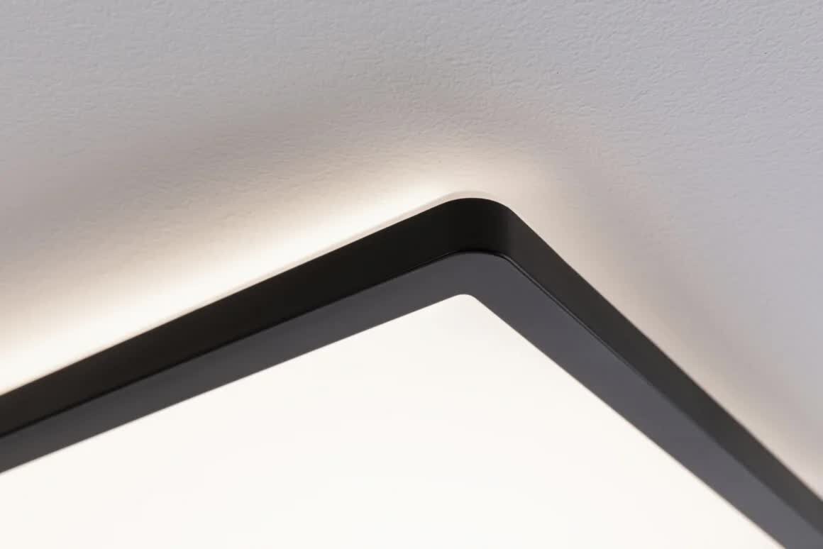 Paulmann LED panelė Atria Shine 3-Step-Dim kvadratinis 420x420 mm 3000K juodas kaina ir informacija | Įmontuojami šviestuvai, LED panelės | pigu.lt