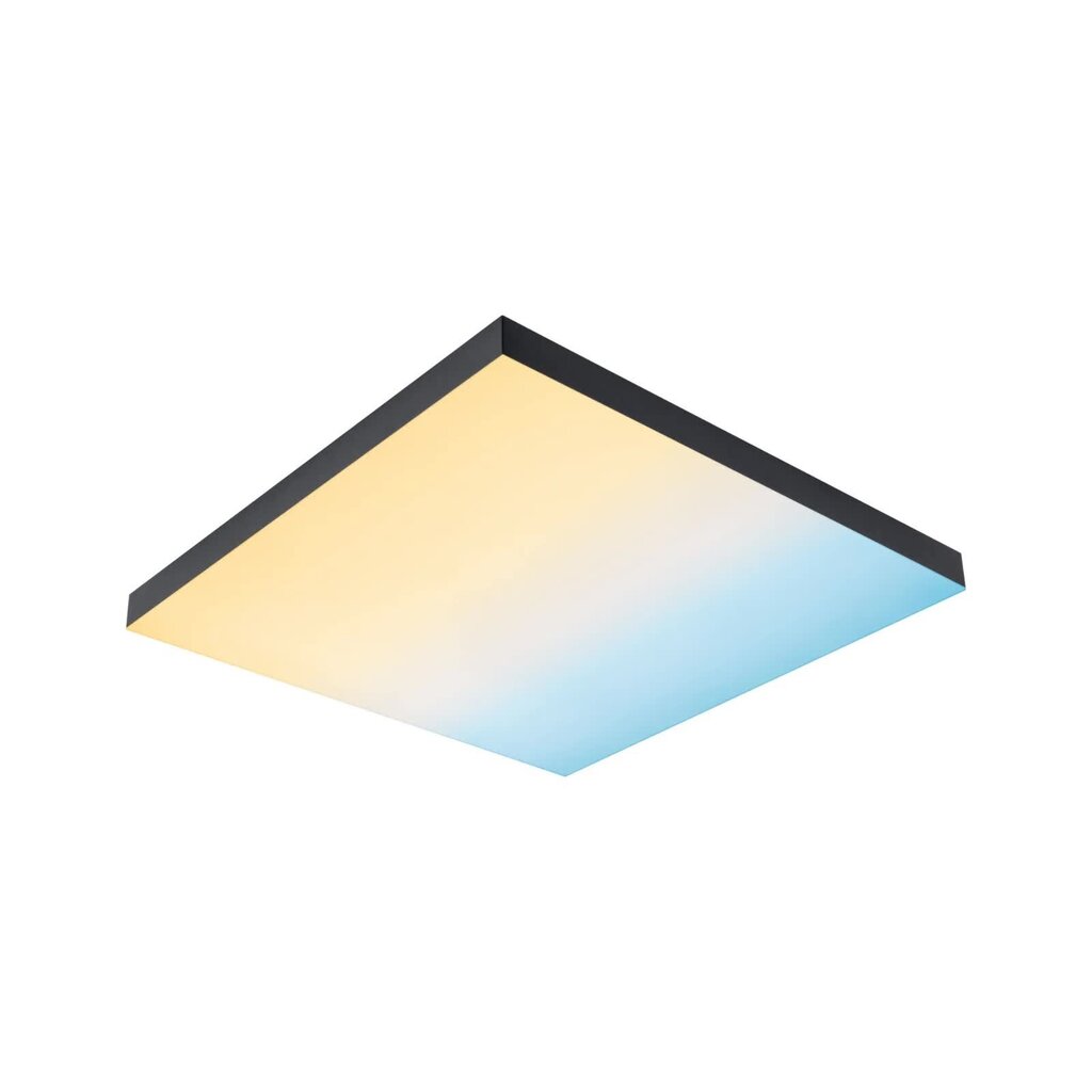 Paulmann LED panelė Velora Rainbow kvadratinė 450x450mm RGBW juoda kaina ir informacija | Įmontuojami šviestuvai, LED panelės | pigu.lt