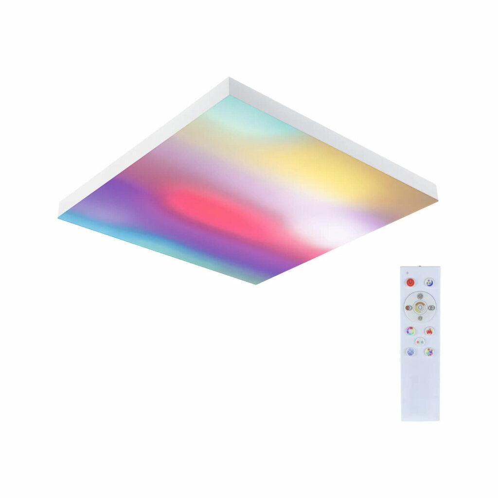 Paulmann LED panelė Velora Rainbow kvadratinė 450x450mm RGBW balta kaina ir informacija | Įmontuojami šviestuvai, LED panelės | pigu.lt