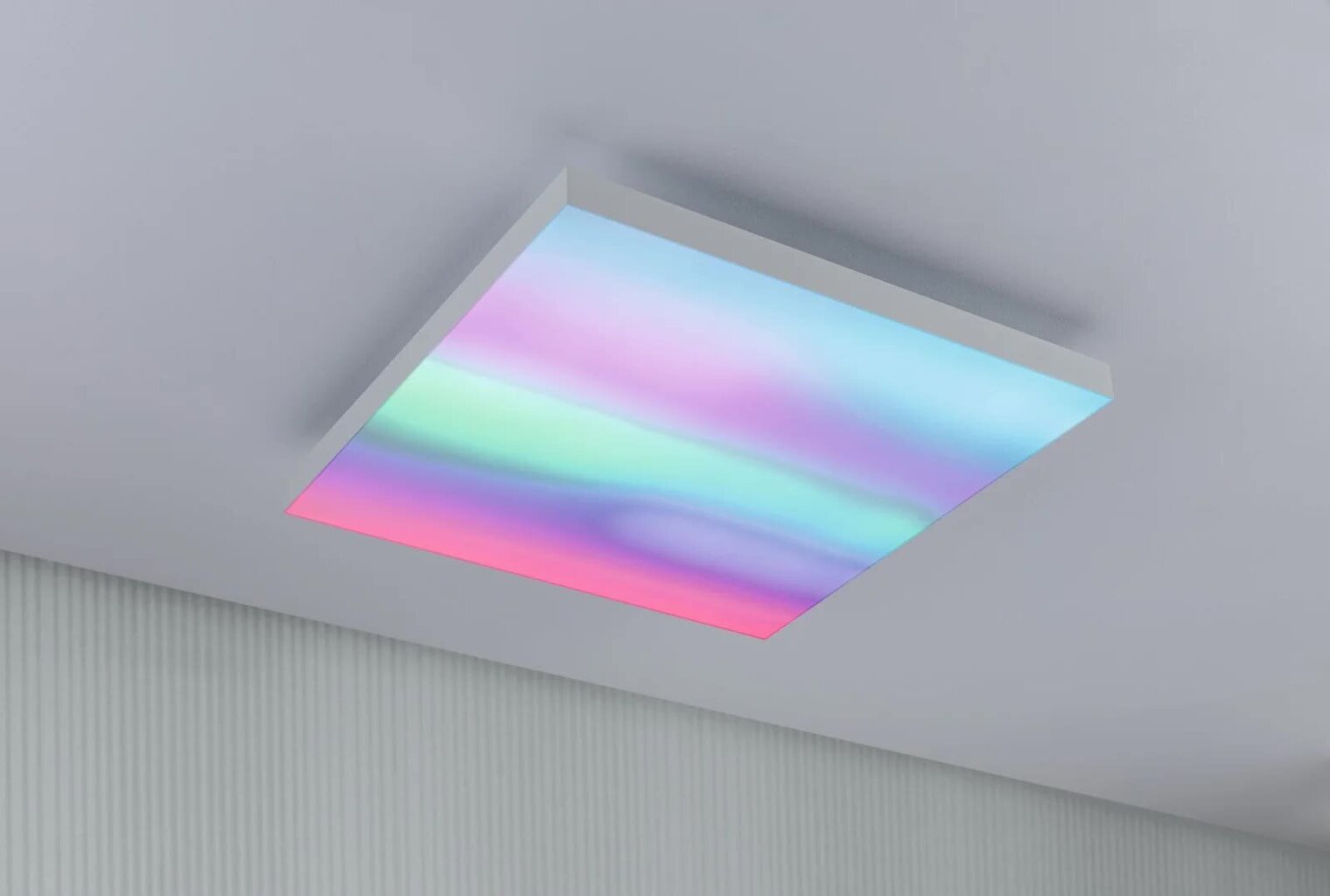 Paulmann LED panelė Velora Rainbow kvadratinė 450x450mm RGBW balta kaina ir informacija | Įmontuojami šviestuvai, LED panelės | pigu.lt