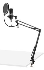 Vonyx CMS300B studijinis mikrofonas su stovu, USB juodas kaina ir informacija | Mikrofonai | pigu.lt