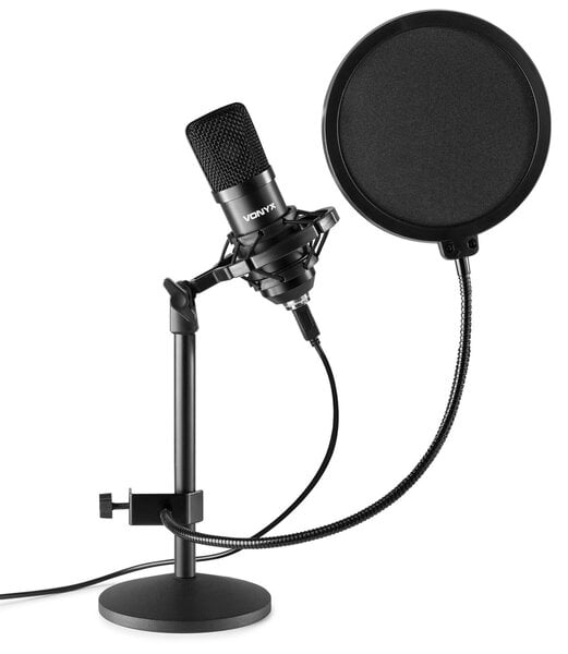 VONYX CMTS300 studijinis mikrofonas su stovu, USB kaina | pigu.lt