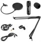 VONYX CMS320B studijinis mikrofonas su stovu, USB, Echo kaina ir informacija | Mikrofonai | pigu.lt