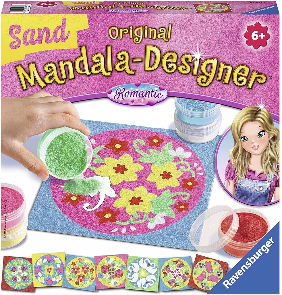 Mandala-Designer Sand Romantic, Ravensburger Li R29887 kaina ir informacija | Piešimo, tapybos, lipdymo reikmenys | pigu.lt