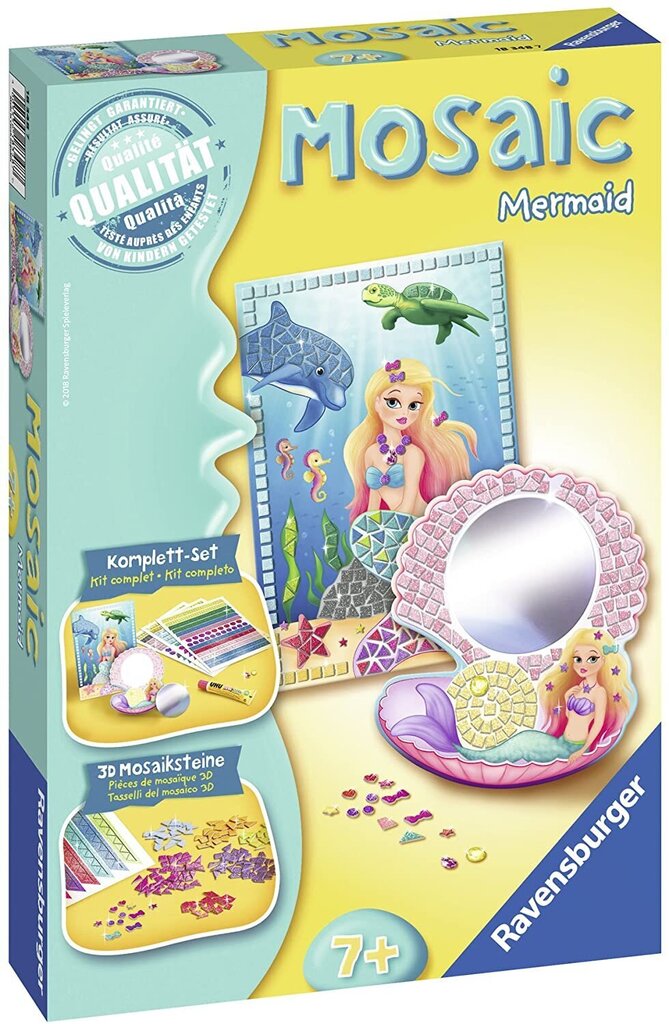 Kūrybinis rinkinys Ravensburger Mosaic Midi Mermaid, Li R18348 kaina ir informacija | Lavinamieji žaislai | pigu.lt