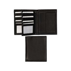 Кожаный кошелек для мужчин Dernier, чёрный цена и информация | Мужские кошельки | pigu.lt