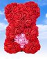 Meškiukas iš rožių dovanų dėžutėje Rose Bear, raudonas цена и информация | Kitos originalios dovanos | pigu.lt