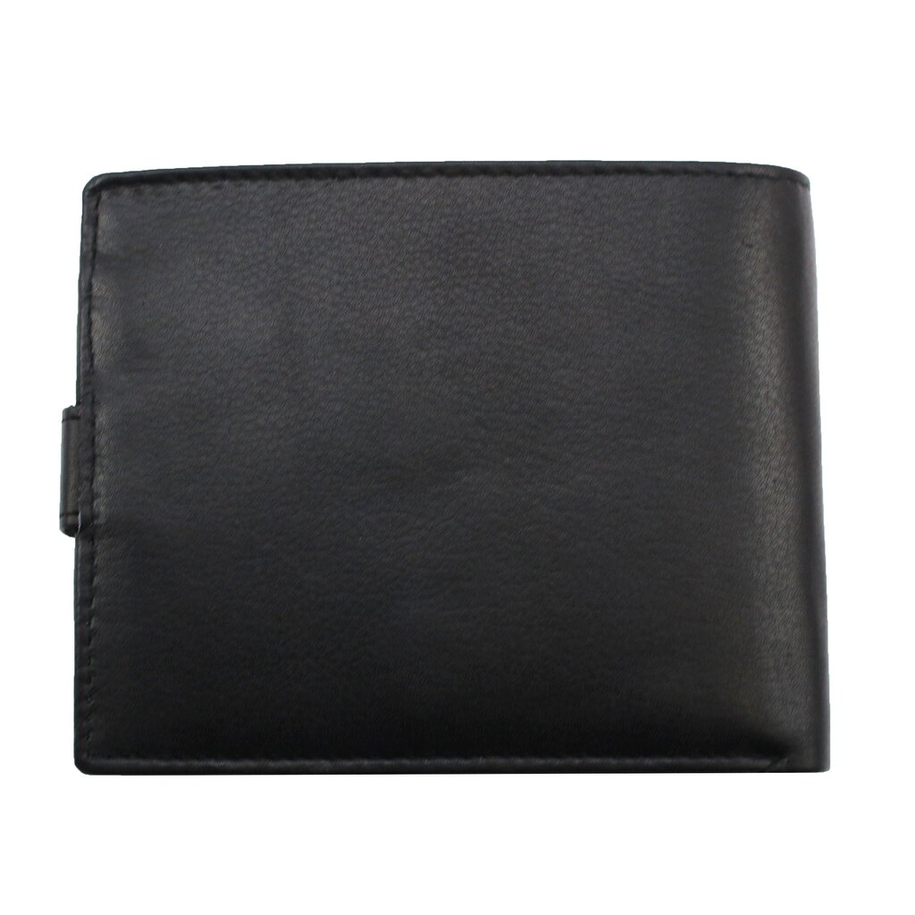 Piniginė vyrams Genuine Leather, juoda kaina ir informacija | Vyriškos piniginės, kortelių dėklai | pigu.lt