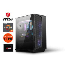 MSI GunGir 110M Ryzen 7 5700G 16GB 512GB SSD M2 1TB HDD RX 560 4GB 6GB Windows 10 kaina ir informacija | Stacionarūs kompiuteriai | pigu.lt