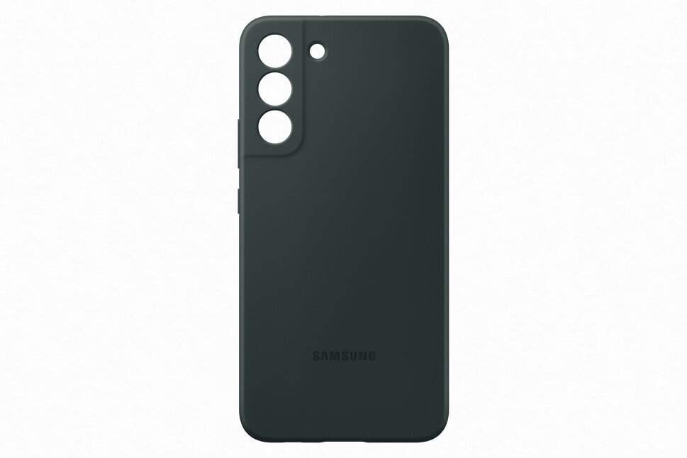 Silicone Cover for Samsung Galaxy S22 Plus, Tamsiai žalia kaina ir informacija | Telefono dėklai | pigu.lt