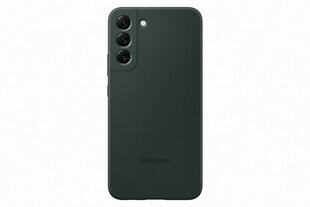 Silicone Cover for Samsung Galaxy S22 Plus, Tamsiai žalia kaina ir informacija | Telefono dėklai | pigu.lt