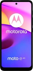 Motorola Moto E40 4/64GB Dual SIM Carbon Gray kaina ir informacija | Mobilieji telefonai | pigu.lt