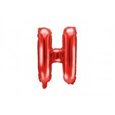 Воздушный шар из фольги с буквой H, 35см, красный цена и информация | Шарики | pigu.lt