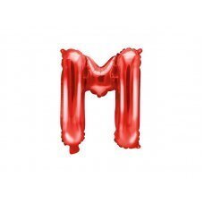 Folinis balionas Raidė "M" 35 cm, raudonas цена и информация | Balionai | pigu.lt