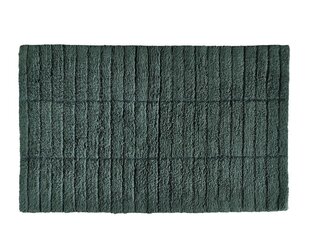 Vonios kilimėlis Zone Tiles, tamsiai žalias, 80 x 50 cm цена и информация | Набор акскссуаров для ванной | pigu.lt