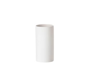 Dantų šepetėlių indelis Solo, baltas, 12.2 x 6 cm цена и информация | Набор акскссуаров для ванной | pigu.lt