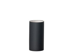 Dantų šepetėlių indelis Solo, juodas, 12.2 x 6 cm цена и информация | Набор акскссуаров для ванной | pigu.lt