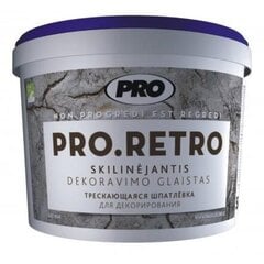 Skilinėjantis dekoravimo glaistas PRO RETRO 15 kg цена и информация | Грунтовки, шпатлевки и др. | pigu.lt