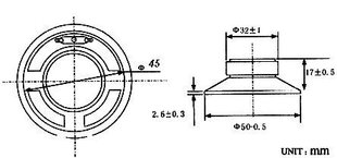 Automobilio garsiakalbis YD50-P 0.5W 8Ohm - 50x17mm цена и информация | Автомобильные динамики | pigu.lt