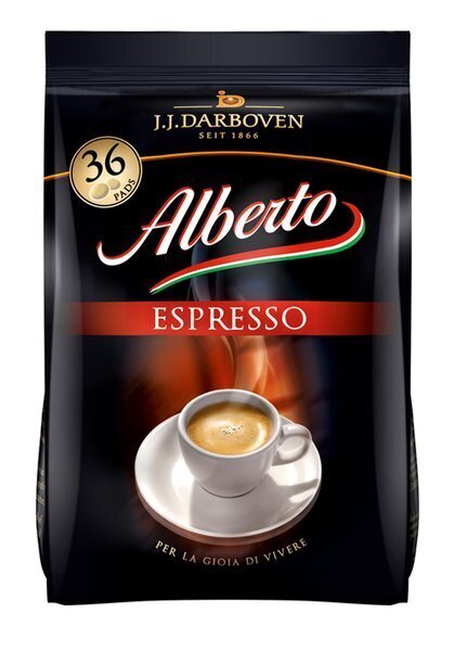 Alberto Caffe Espresso pagalvės kava, 36 vnt. цена и информация | Kava, kakava | pigu.lt