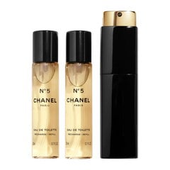 Chanel No.5 EDT для женщин, 3x20 мл цена и информация | Женские духи | pigu.lt