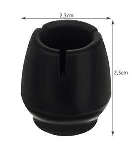 Apsauginiai kėdžių kojų dangteliai 12-16 mm, juodos spalvos, 16 vnt цена и информация | Kiti priedai baldams | pigu.lt