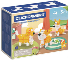 Clicformers konstruktorius Mieli draugai 3in1, 74 detalės kaina ir informacija | Konstruktoriai ir kaladėlės | pigu.lt