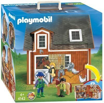 Nešiojamas fermerio namas Playmobil 4142 kaina ir informacija | Konstruktoriai ir kaladėlės | pigu.lt