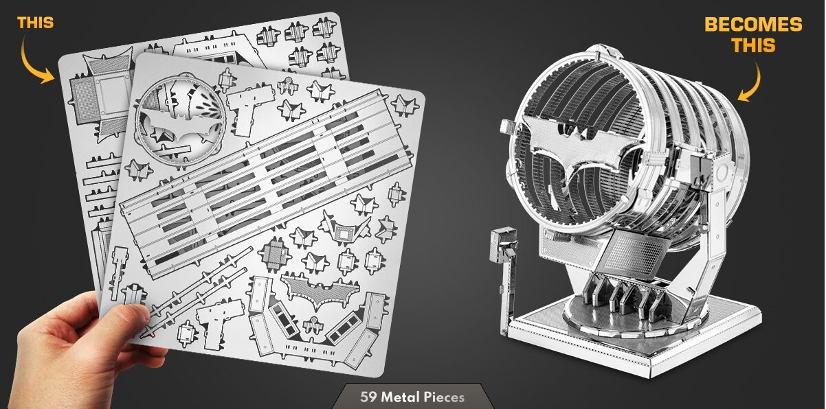 Metal Earth 3D galvosūkis Bat-signal цена и информация | Dėlionės (puzzle) | pigu.lt