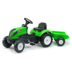 Falk Traktor Farmer su priekaba, žalias kaina ir informacija | Lauko žaidimai | pigu.lt
