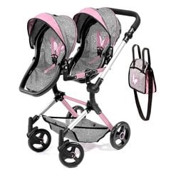 Кукольная коляска Dolls pram Neo twins 26233AA/2 цена и информация | Игрушки для девочек | pigu.lt