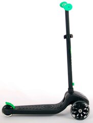 Самокат QPlay Future Scooter, черный с зеленым цена и информация | Самокаты | pigu.lt