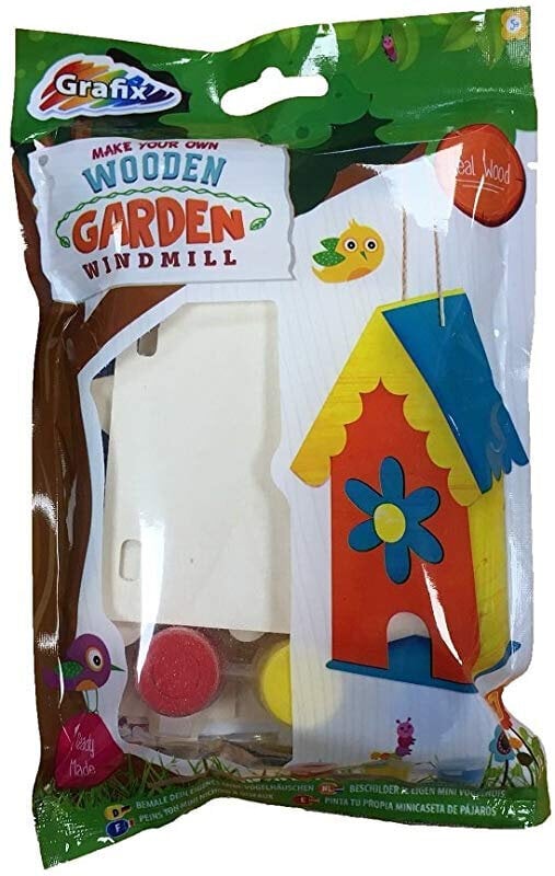 Edukacinis žaislas Paukščių lesyklėlė su dažais Grafix kaina ir informacija | Lavinamieji žaislai | pigu.lt