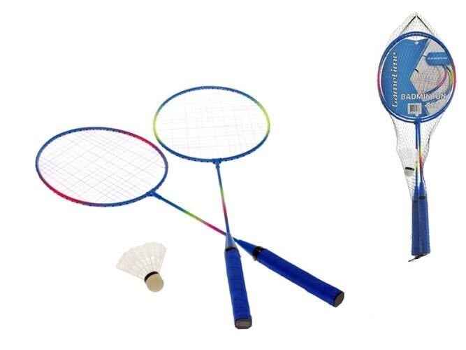 Badmintono raketės 2-Play 2 vnt., mėlynos kaina ir informacija | Badmintonas | pigu.lt