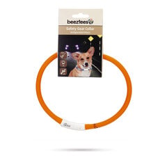 LED antkaklis Beeztees Dogini, 70 cm, oranžinis цена и информация | Ошейники, подтяжки для собак | pigu.lt