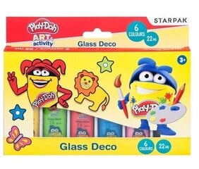 Витражные краски 6цв 22мл 453901 STARPAK цена и информация | Play-Doh Core Line Товары для детей и младенцев | pigu.lt
