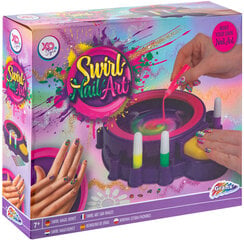 Rinkinys Kūrybinis nagams dekoruoti maišant lakus Swirl Nail Art kaina ir informacija | Žaislai mergaitėms | pigu.lt