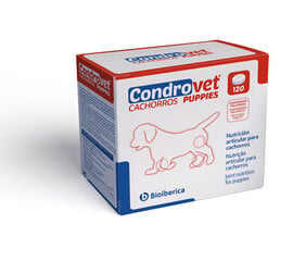 Добавки для суставов для щенков крупных пород Bioiberica Condrovet, 120 табл. цена и информация | Витамины, добавки, средства от паразитов для собак | pigu.lt