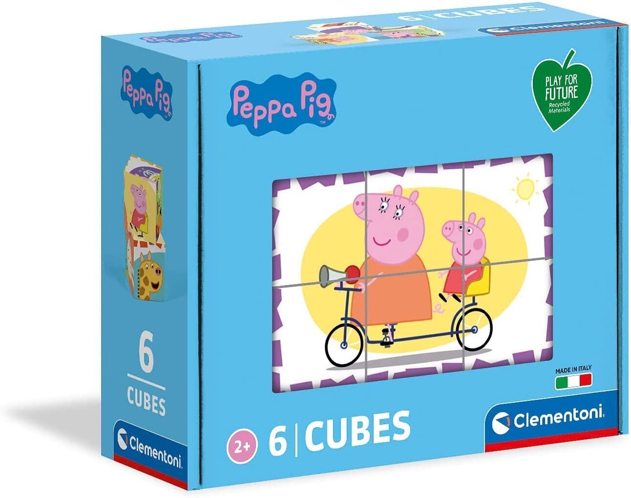 Dėlionė - kaladėlės Clementoni Kiaulytė Peppa 6vnt. kaina ir informacija | Dėlionės (puzzle) | pigu.lt