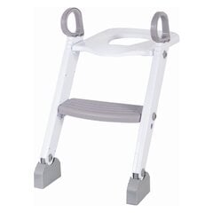 Удобный инструмент для приучения ребенка к походу на унитаз FreeON baby potty with ladder, white/grey цена и информация | Ночные горшки | pigu.lt