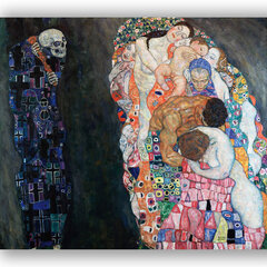 Paveikslas Death and Life, Gustav Klimt, 40x40 cm, Wolf Kult kaina ir informacija | Reprodukcijos, paveikslai | pigu.lt